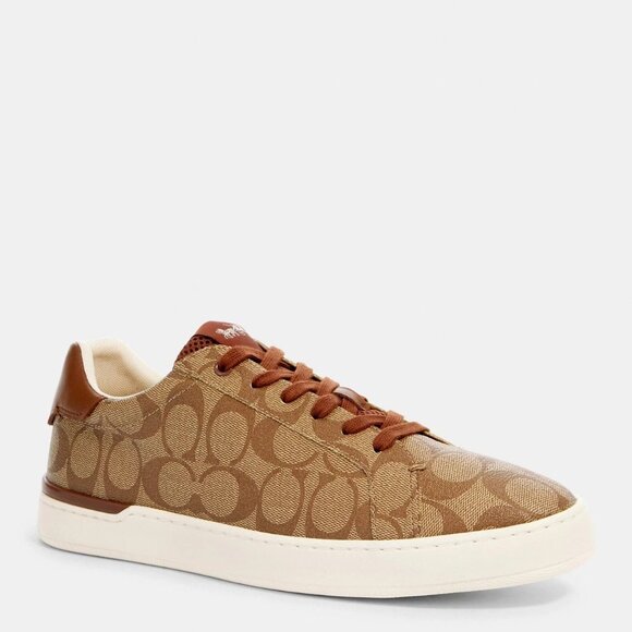 New  Men's COACH Lowline Signature Low Top Size 9 - Picture 1 of 4